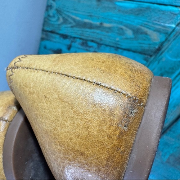 Tory Burch Tan Leather Chelsea Ballet Flats Size 11M - Picture 8 of 16